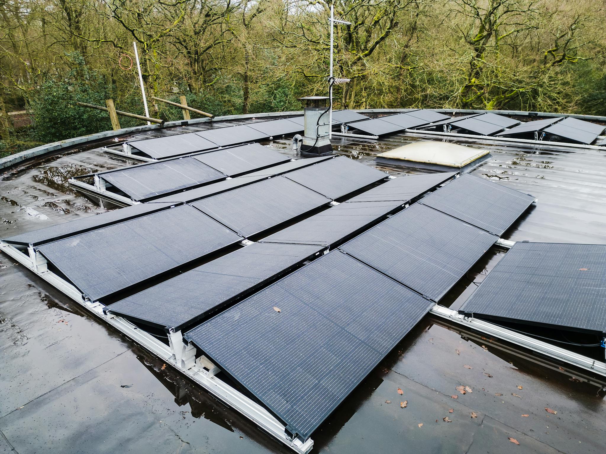 Rooftop solar panels